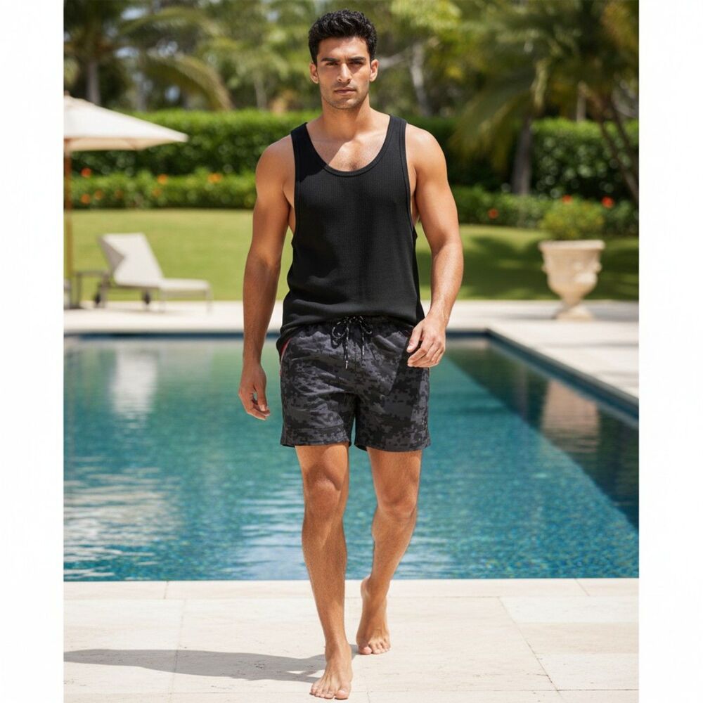 Spyder Mens Digital Camo Training Workout Active Woven Shorts 38x8
